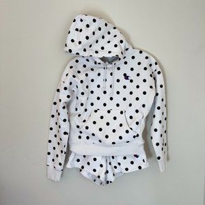 🖤 Rare Champion polka dot sweatshirt and shorts set (sold together) 🖤